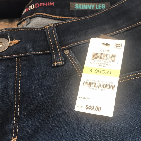 Style and Co Skinny Leg Jeans (wave) - Picture 4 of 4